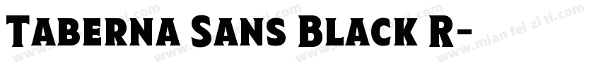 Taberna Sans Black R字体转换